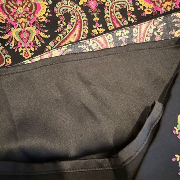 NWT Kobi Halperin Tara Paisley Silk Halter Jumper Black Wide Leg Cross Front 12 - Picture 16 of 16